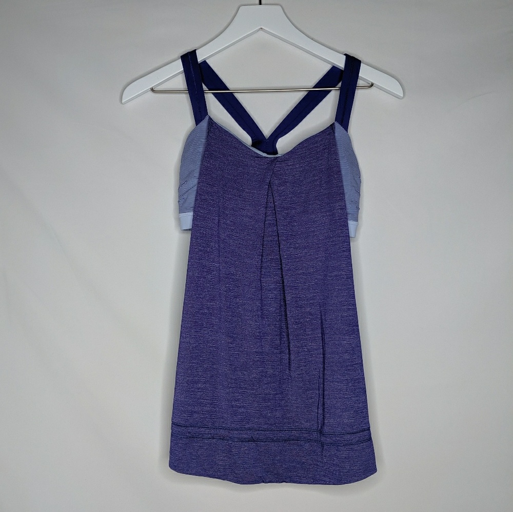 Lululemon Rest Less Yoga Tank Heathered Berry - Picture 2 of 6